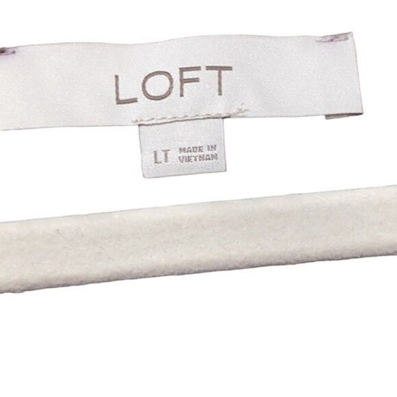 Loft LT garden split neck swing tiered ruffle dress long sleeve red blac… - Picture 4 of 10